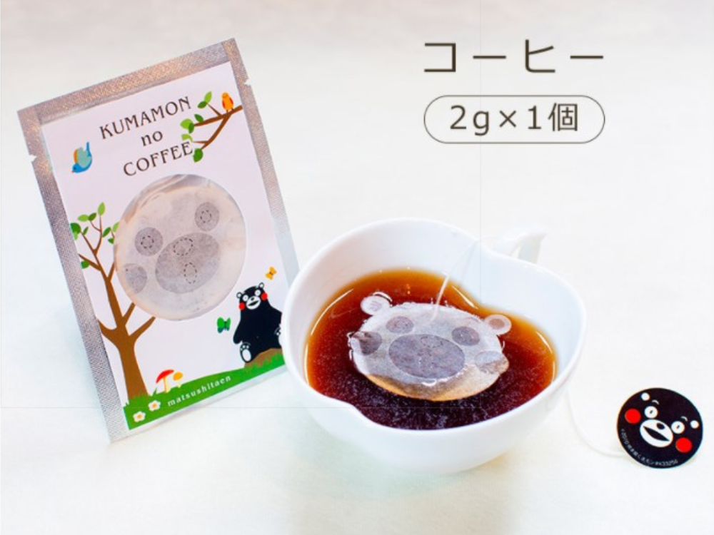 送料無料】くまモン型ティーパック(緑茶、コーヒー、紅茶、ハーブ